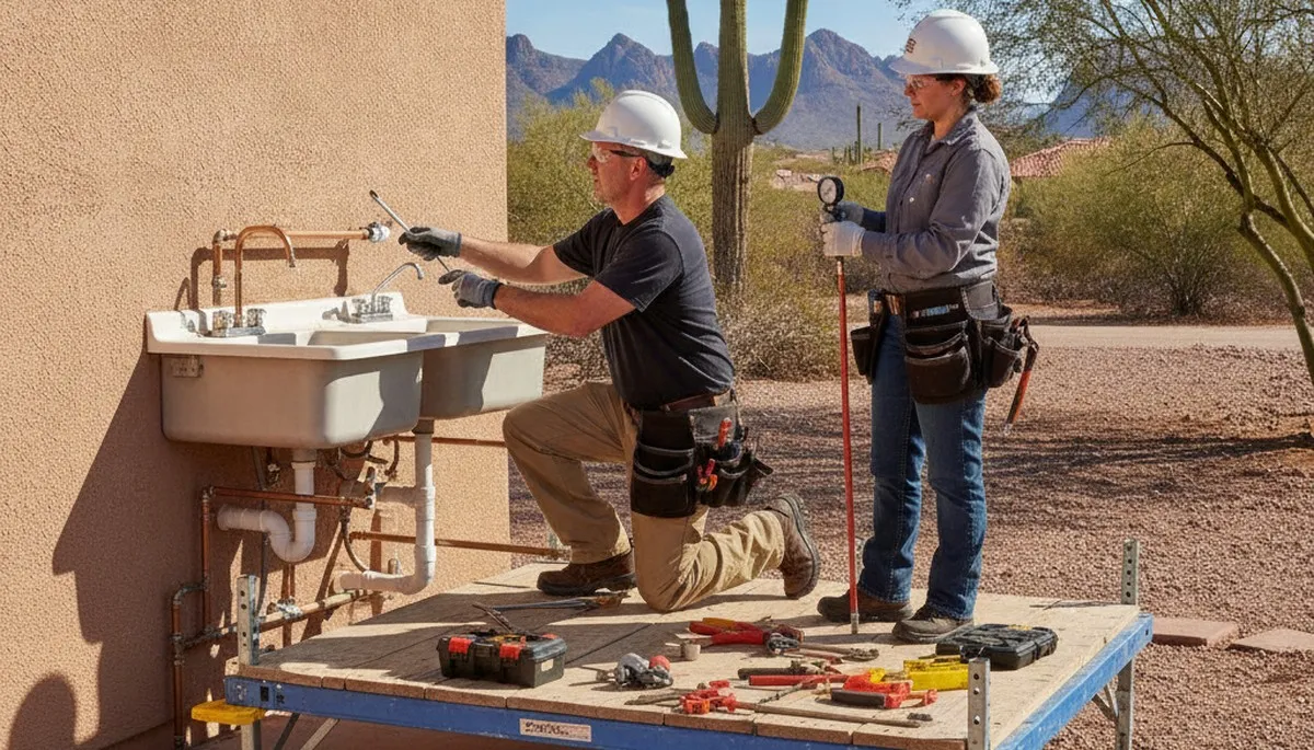 Plumbing repair service in Chandler, AZ for residential and commercial leak fixes and pipe repairs